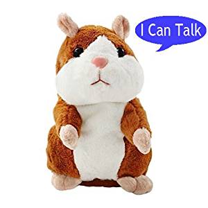 Talking Pet Hamster Electronic Animal Plush Toy (Brown)