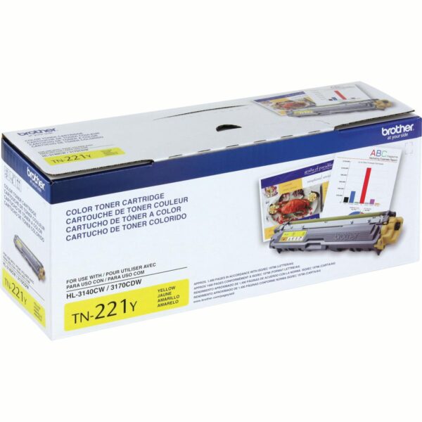 Brother TN-221Y Yellow Toner Cartridge